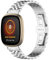 KUTEWEU Edelstahl Band kompatibel mit Fitbit Versa4/ Fitbit Versa3 Smartwatch, Herren Damen-Uhrenarmband für Versa4 Armband Ersatz Versa 3 Armbänder Fitness Uhrenarmbänder (Silber)