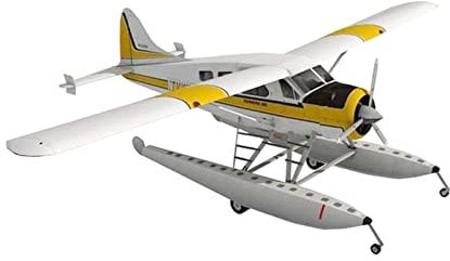 Oshhni 1:32 Échelle Flotteur Hydravion Modèle DIY Assembler Modèle Avion Artisanat Kits de Construction Éducatifs Bureau Décoration 3D Puzzle pour Adultes