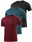 Star Vibe 3er Pack Sportshirt Set Für Herren T-Shirts Atmungsaktive Fitness Tshirt Gym Funktionsshirt Kurzarm Black/Navy/Wine Red XL