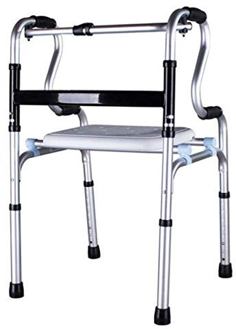 NATWEE Rollstuhl-Gehhilfe, Rollatoren, ältere Gehhilfe, Aluminium-Krücken, behinderter Steh-Gehrahmen, Rutschfester Gehstock mit Krankenhaus It's so Kind of You
