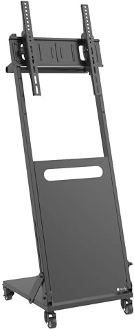 TECHLY 367867 Mobiler Multifunktionaler Flachbildschirm-Bodenständer LCD/LED 25-55 Zoll Schwarz