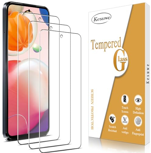 Kesuwe [3 Pièces] Verre Trempé pour Motorola Moto G13, G23, G53 5G, Anti Rayures Film Protection écran, Dureté 9H, Haut Définition, sans Bulles, Installation Facile