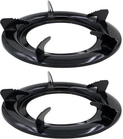 2 x Herd-Gas-Wok-Rack-Halter, Grillroste, Ersatz-Kochfeldständer, Untersetzer, Feuertopf, Eisenpfanne, Guss, Küche