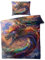 MOBEITI Drachen Bettwäsche 135x200, Fantasy Drachenmotiv Wendebettwäsche, Weiche Kuschelige Mikrofaser Bettbezug Set 2teilig, 1 Kissenbezug 80x80, mit Reißverschluss - MO&933