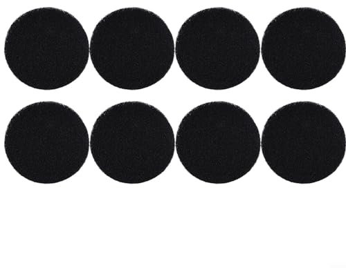 Lot de 8 filtres à charbon actif pour poubelle à compost de cuisine, joint de rechange en coton, 16 cm de diamètre, 5 mm (rond)