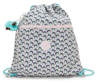 Kipling Supertaboo, Borsa con Coulisse Unisex - Adulto, Geo Shell, 45 cm