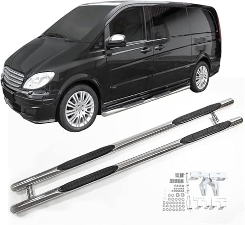 gxybr 2 Pièces Marchepieds de Voiture pour Mercedes Benz Vito Viano W639 Swb 2005-2013, Jupes latérales de Voiture, Compatibles avec Les Accessoires Extérieur