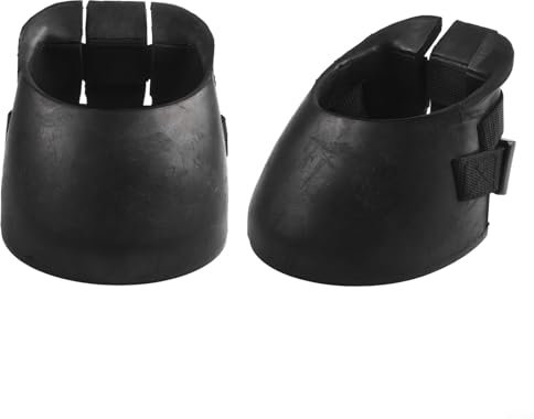 Hufschuhe aus Gummi, rutschfeste Hufschutzschuhe, Hufschutz, langlebig und praktisch, Gummikonstruktion, bietet gute Anti-Rutsch-Eigenschaften (2 Stück) (S)