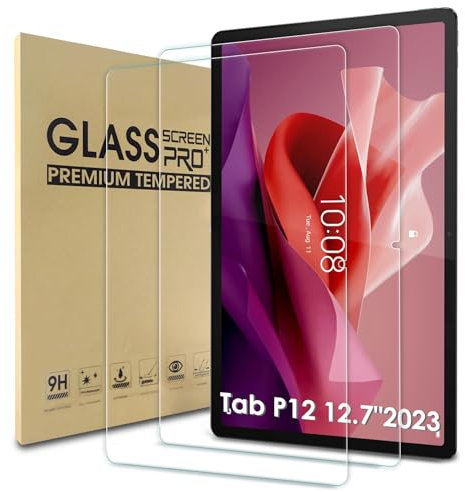 WD&CD 2 Piezas Protector de Pantalla Compatible para 12.7'' Lenovo Tab P12 Cristal Templado, Alta Definicion, Cristal Templado Film Compatible con Lenovo Tab P12 12.7'' Protector Pantalla