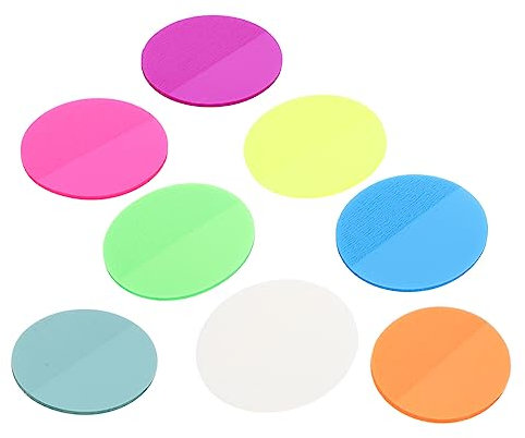JEWEDECO 400 Blatt büroartikel büromaterial notizblöcke zeichenheft transparenten sticky notes merkzettel Memo-Etikett für das Büro Buntes Memo-Etikett rundes Memo-Etikett Papier Colorful