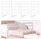 Homtone 4 Stück PP-Kunststoff Regaltrenner Kleiderschrank, Closet Dividers Shelf, Schrankteiler Regal, Wave Regale Organisator, Abnehmbare Regaltrenner für Kleiderschränke, Schränke