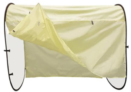 Baoblaze Abdeckung für Wäscheständer zum Aufhängen, Kleidersack, wasserabweisend, Winddicht, für Zuhause, drinnen und draußen, Staubschutz für Kleiderständer, 2m mit Vorhang