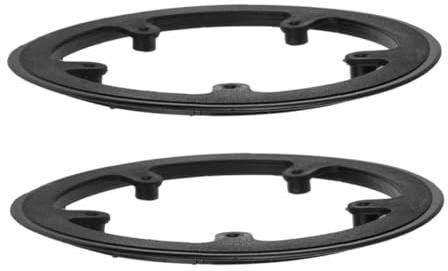 TOYANDONA Lot De 2 Protège-Plateaux Universels pour Vélo À Pignon Fixe Et VTT Protection Durable en Plastique Installation Facile sans Outils Couvercle De Pignon 6.89X6.89X0.39In