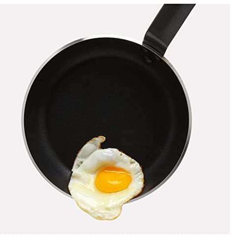 GSZCCZS Wok-Kocher 20 cm Bratpfanne Milch Frittierpfanne Haushalt Aluminium Nicht-Stick-Bratpfanne Kochgeschirr Vision