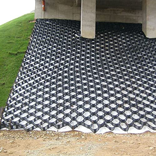 Rejillas estabilizadoras de grava resistentes para pasarelas y calzadas, rejillas de pavimentación de panal de abeja de 5 cm de alto para superficies permeables, ideales para construcción y paisajismo