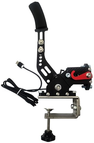 Upgrade für SIM-Rennspiele - Höhenverstellbare horizontale Drift-Rallye-Handbremse für T300 RS Rennspiel