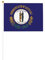 Drapeau de l'État du Kentucky - Drapeau à main pour célébration d'événements royaux - Décoration de fête pour barbecue, événements et jardins