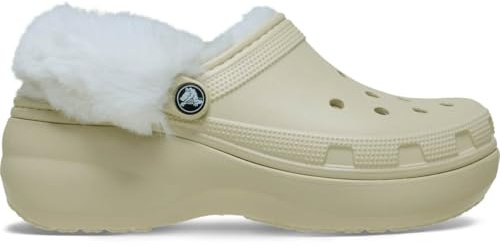 Crocs Classic Platform Fuzz Lined Cg