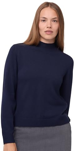 DANISH ENDURANCE Jersey de Merino con Cachemira para Mujer Azul Marino XL