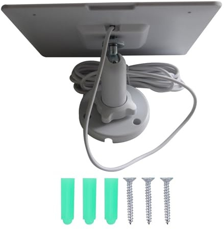 5W 5V Outdoor Solar Panel Chargers for Rings Stick Up Camera Battery Models Builts in Overcharge Protections ETFE Solar Panel with ABS+PC Housing