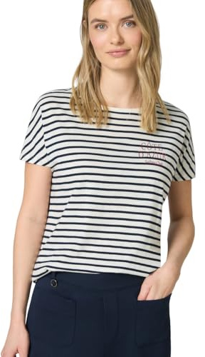 Damen Dropped Shoulder Shirt mit Streifen