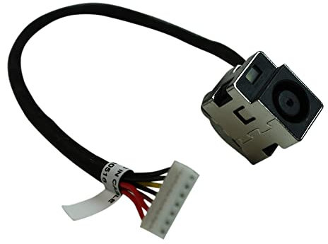 Power4Laptops Conector de alimentación portátil con Cable Compatible con HP Notebook PC 630
