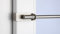 CG-Sonnenschutz Kemmstange easy-fix edelstahl-optik ausziehbar 75-125 cm ohn Bohren Vitrage zum Klemmen