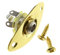 Oval Shape Output Jack Plate Socket For Electric Guitar Gold Tone