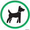 2 x Dog Waste Bin - Pictogram - Info Sign Removable Self Adhesive Waterproof Durable Vinyl Label Sticker 150mm x 150mm