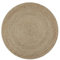 The Deco Factory – Teppich rund aus Jute in Beige Ø 70 cm für Wohnzimmer – Handgeflochten, natürlich, dekorativ im Boho-Stil