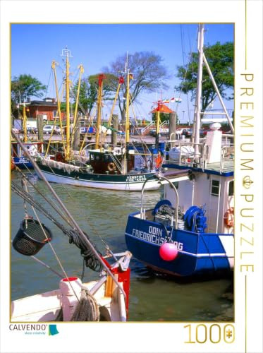 CALVENDO Puzzle Fischerhafen auf der Insel Föhr | 1000 Teile Lege-Größe 48 x 64 cm Foto-Puzzle für glückliche Stunden