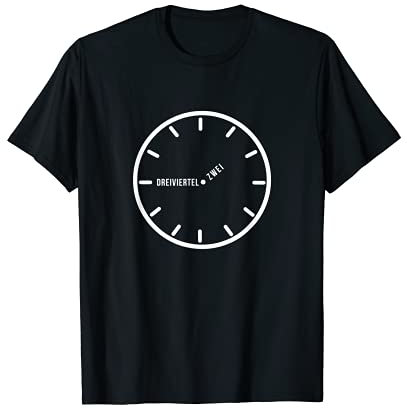 Ossi Dreiviertel Uhr Zeiten Geschenk für Ostdeutsche T-Shirt