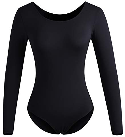 DANSHOW Langärmeliger Tanzanzug für Damen, Ballett, Erwachsene, Damen, Zug-Top