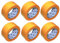 6x Ruban de masquage pour peinture à faible adhérence | 50 mm x 50 m | klebemeister.eu