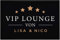 SpecialMe® Fußmatte mit Namen VIP Lounge personalisiebar mit Wunschnamen rutschfest & waschbar weiß 60x40cm