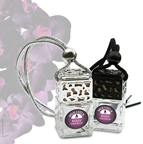 Wix & Stix Black Orchid - The Luxury Car Diffuser with Fragrance That Lasts for at Least 6 Weeks. (Black, Black Orchid Car Diffuser 8ml)