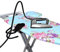 Steam Iron Cord Holder Cord Minder - Prevents ironing or tripping over the cord / Prevents tangling of the cord while ironing - Easily fits all standard ironing boards - No Irons , No Ironing board