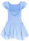 Arshiner Ballettkleidung Mädchen Ballettkleid Blau Baumwolle Balletttrikot Kinder Ballerina Kleid Ballettanzug Tanzbody mit Rock Tütü 9-10 Jahre