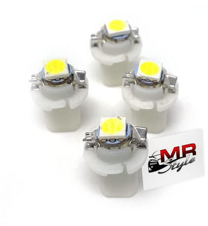 MR-Style 4x high Power LED Tacho Beleuchtung kompatibel mit Smart Fortwo 450 + Aufkleber (pink)