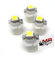 MR-Style 4x high Power LED Tacho Beleuchtung kompatibel mit Smart Fortwo 450 + Aufkleber (pink)