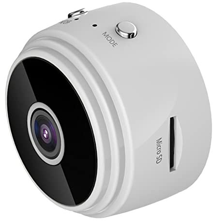 Cámara de seguridad inalámbrica, A9 1080p Hd Wifi Cámara IP Mini cámara interior para el hogar con seguimiento de movimiento inteligente para seguridad en el hogar Monitor de bebés Mascotas(White)
