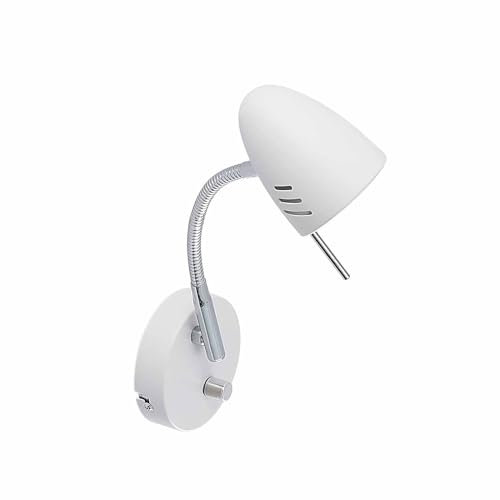 Lindby Wandleuchte, Wandlampe Innen 'Heyko' dimmbar (Modern) in Weiß aus Metall u.a. für Wohnzimmer & Esszimmer (1 flammig, GU10) - Wandstrahler, Wandbeleuchtung Schlafzimmer /, Wohnzimmerlampe