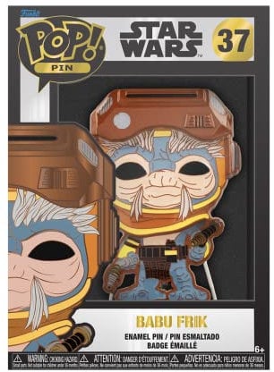 Funko Pop! Large Enamel Pin STAR WARS: Babu Fink Frik Emaille-Nadeln - Niedliche Brosche Zum Sammeln - Für Rucksäcke & Taschen - Geschenkidee - Offizielle Handelswaren - Movies Fans