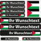 INDIGOS UG Fahrrad Aufkleber Palestina - 13 Fahnenaufkleber glatt - Sticker selbst gestalten - Fahrrad - Auto - Motorrad - Namensaufkleber wasserfest personalisiert - Wunschtext