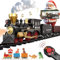 Remote Control Train Set for Kids Electric Steam Locomotive, Oil Tank Train, Cargo Cars & Tracks, Realistic Smoke,Sounds & Lights, Rechargeable Christmas Birthday Gifts for Boys Girls 3 4 5 6 7+…