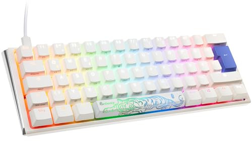 Ducky One 3 Classic, Mini 60%, Cherry Red, RGB, Weiß - Italienisches Layout