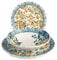 H&H Sicily Servizio Tavola, 18 Piatti, in Stoneware, Decorato, Multicolore