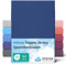 etérea Jersey Topper Spannbettlaken 120x200-120x220 cm Marine für 5-10 cm Steghöhe 100% Baumwolle - Oekotex Spannbetttuch Matratzen Bett Bezug - Bettlaken 120x200cm - 120x220cm Blau