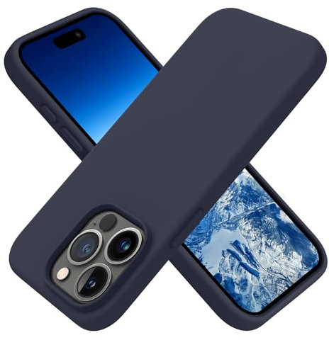 OTOFLY Compatible with iPhone 15 Pro Max Case, Silicone Shockproof Slim Thin Phone Case for iPhone 15 Pro Max (6.7 inch), (Midnight Blue)