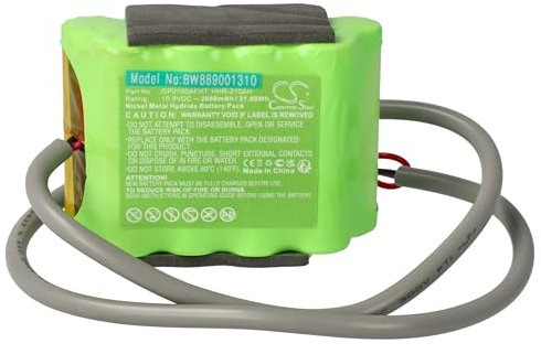 vhbw Battery compatible with Velux KSX 100K, INTEGRA Solar Roof Window Roller Blind and Roller Shutters, Solar Windows (2000mAh, 10.8 V, NiMH)